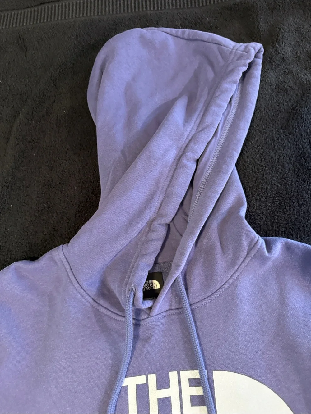 The North Face Lavender Pullover Hoodie with White Logo